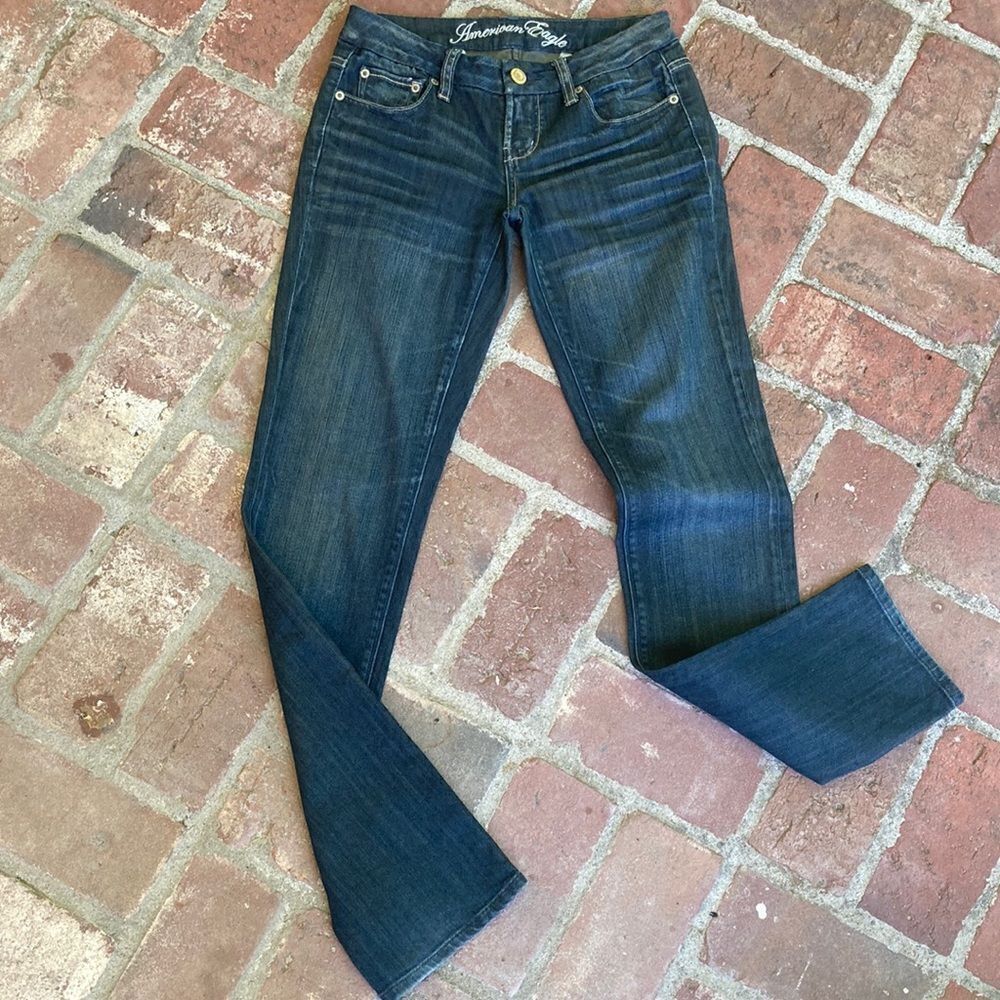 American Eagle Denim Dark Wash Jeans Size 2